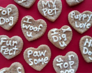 Peanut Butter Valentine Treats, adapted from See Spot Bake. 